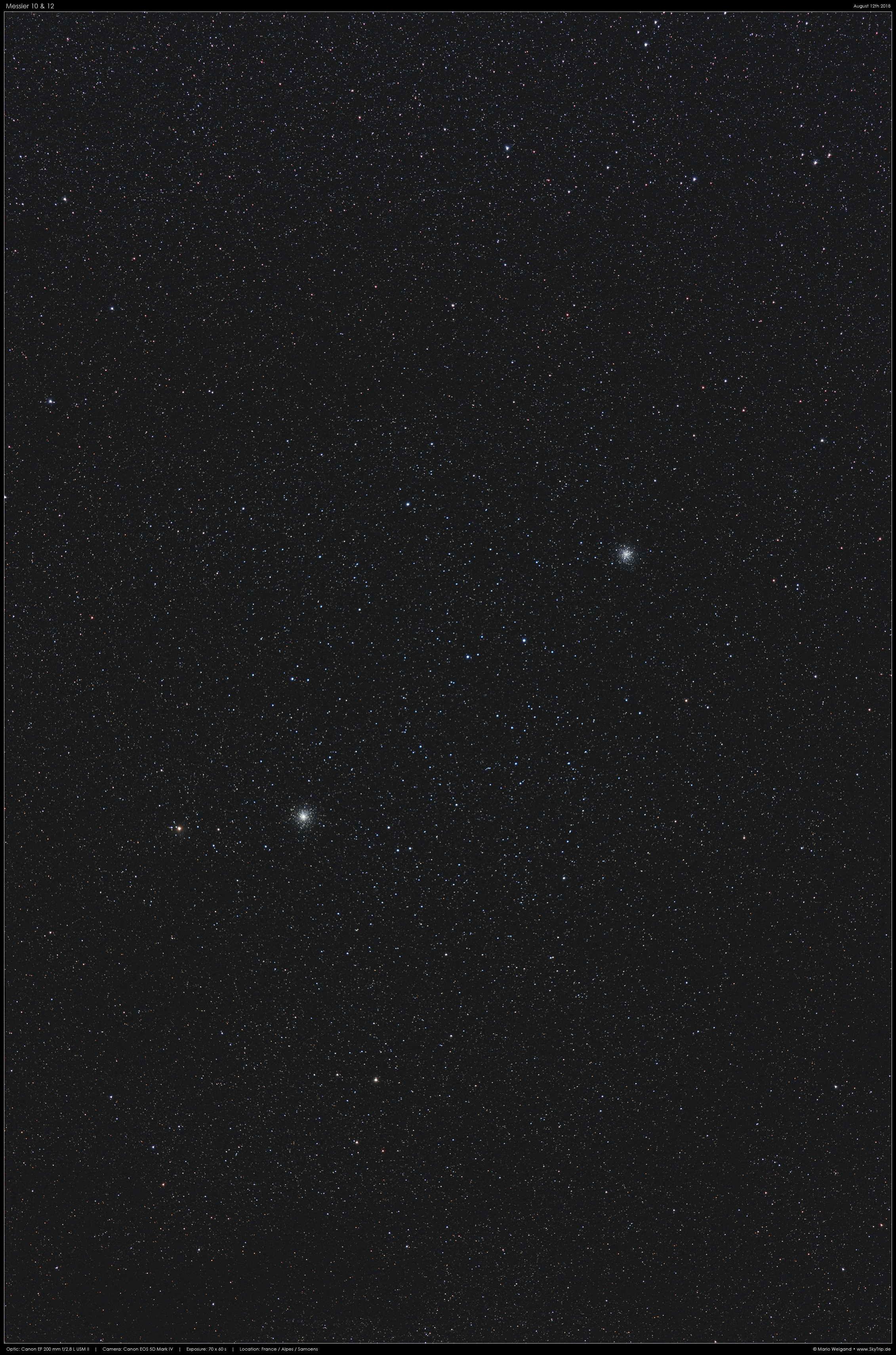 Messier 10 & 12