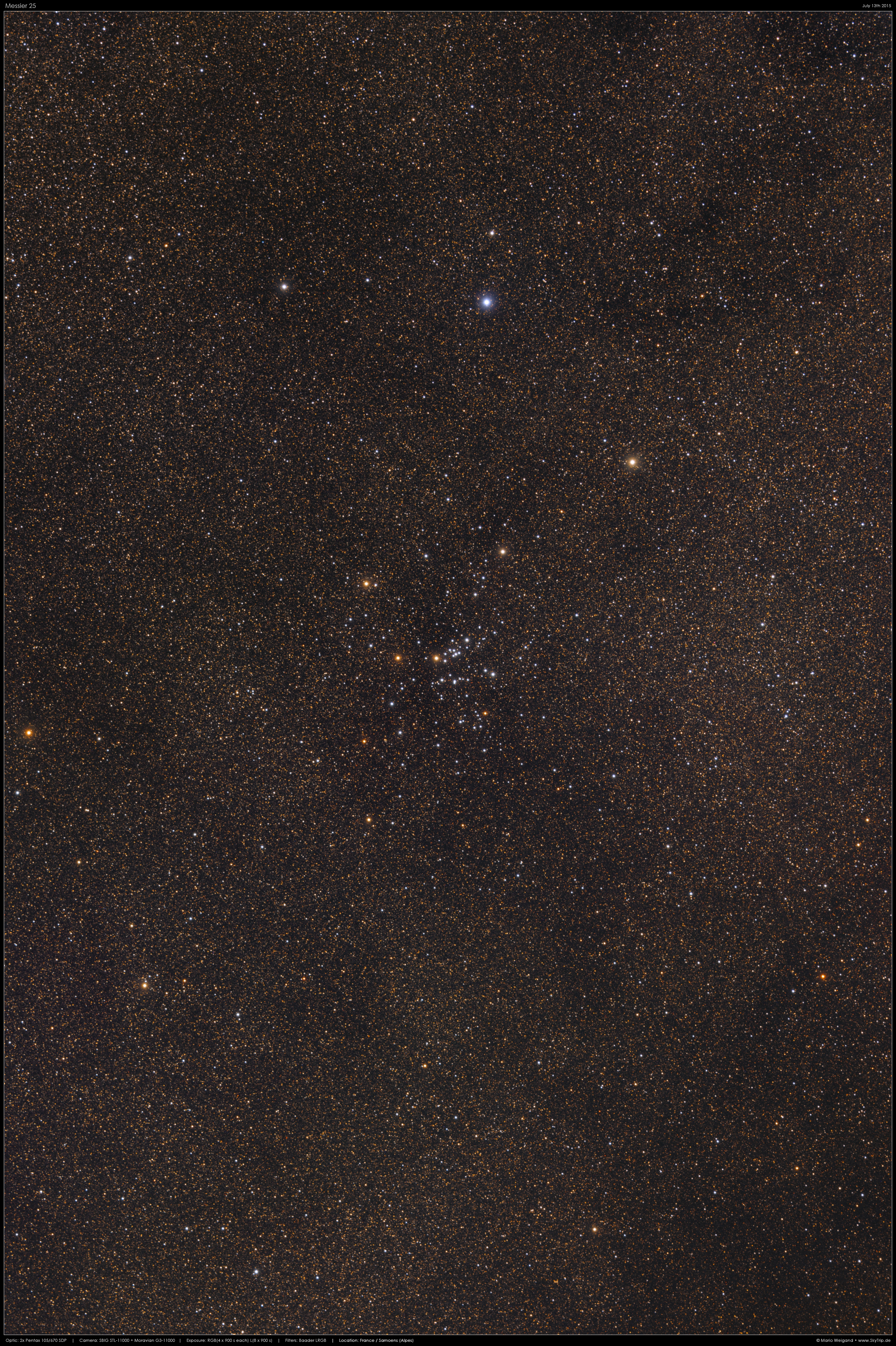Messier 25 im Sternbild Schtze