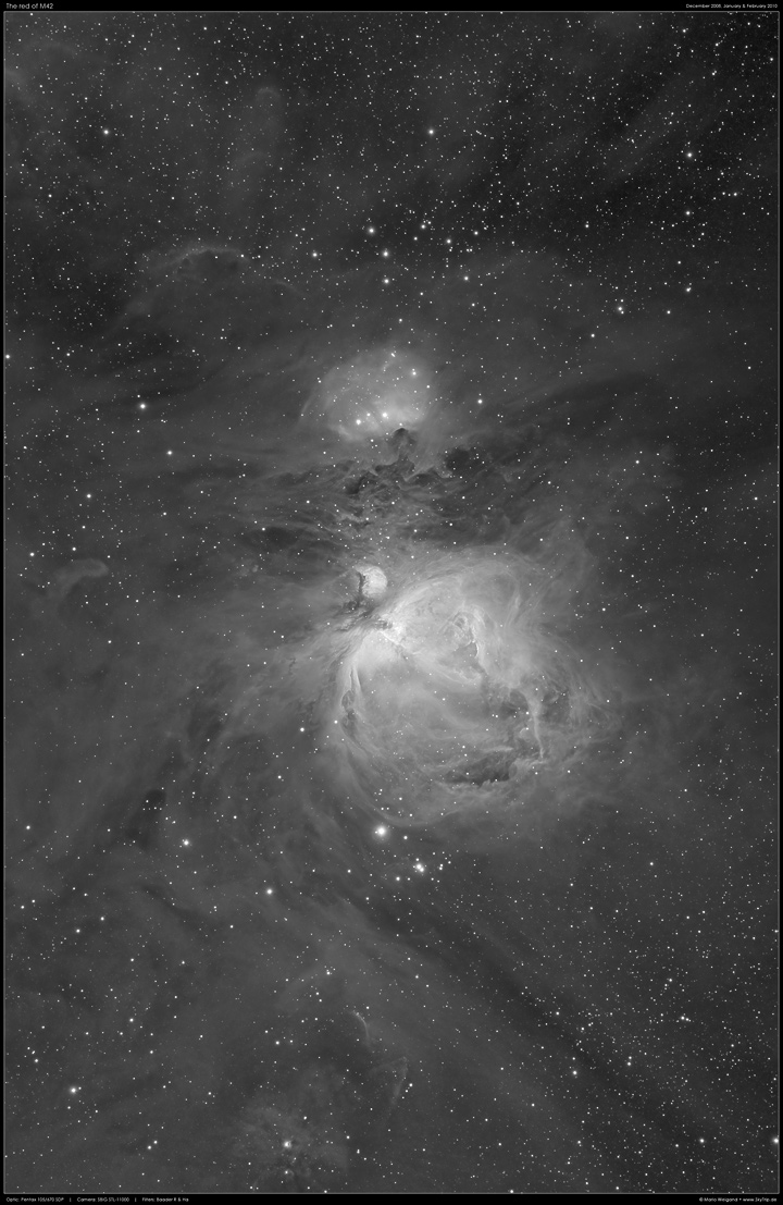 Der Groe Orionnebel M42 in H-Alpha