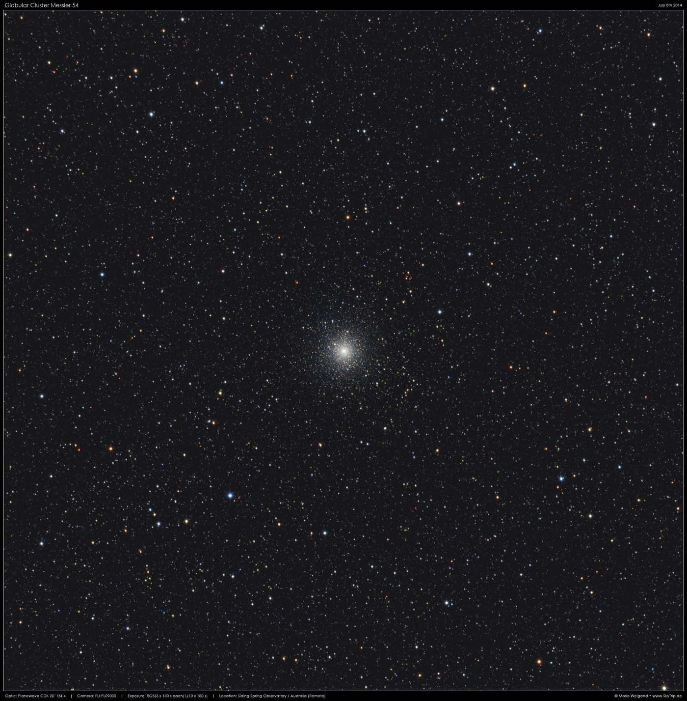 Kugelsternhaufen M54 im Sternbild Schtze