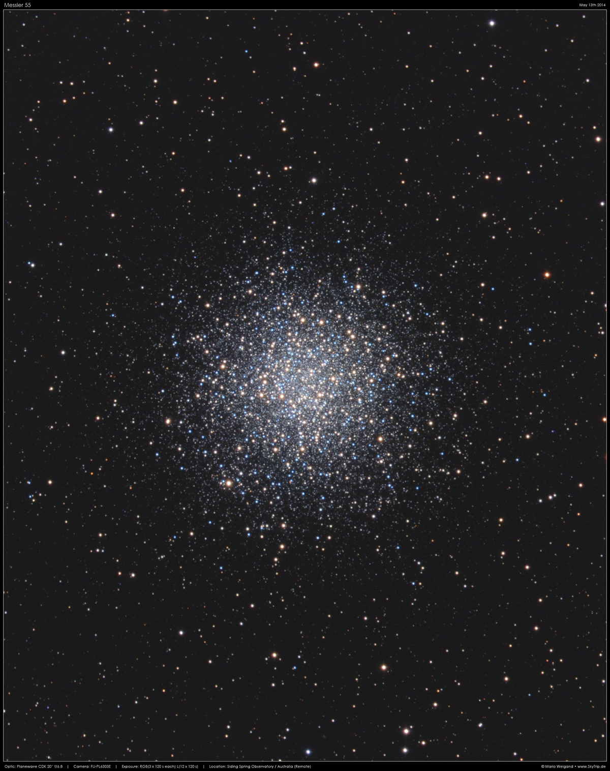 Kugelsternhaufen Messier 55