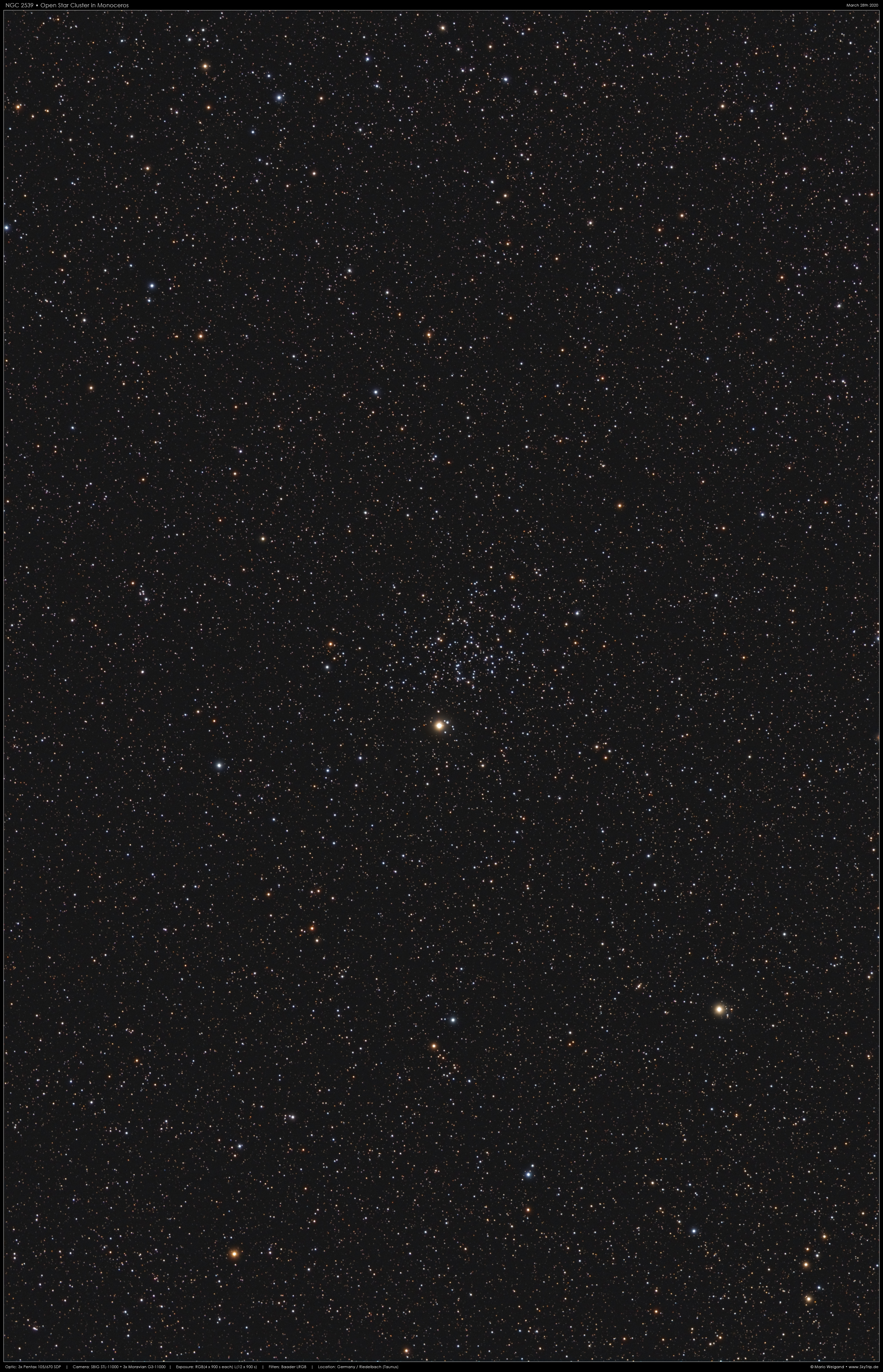 NGC 2539 in Puppis