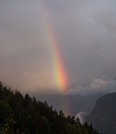 Regenbogen ber den Alpen