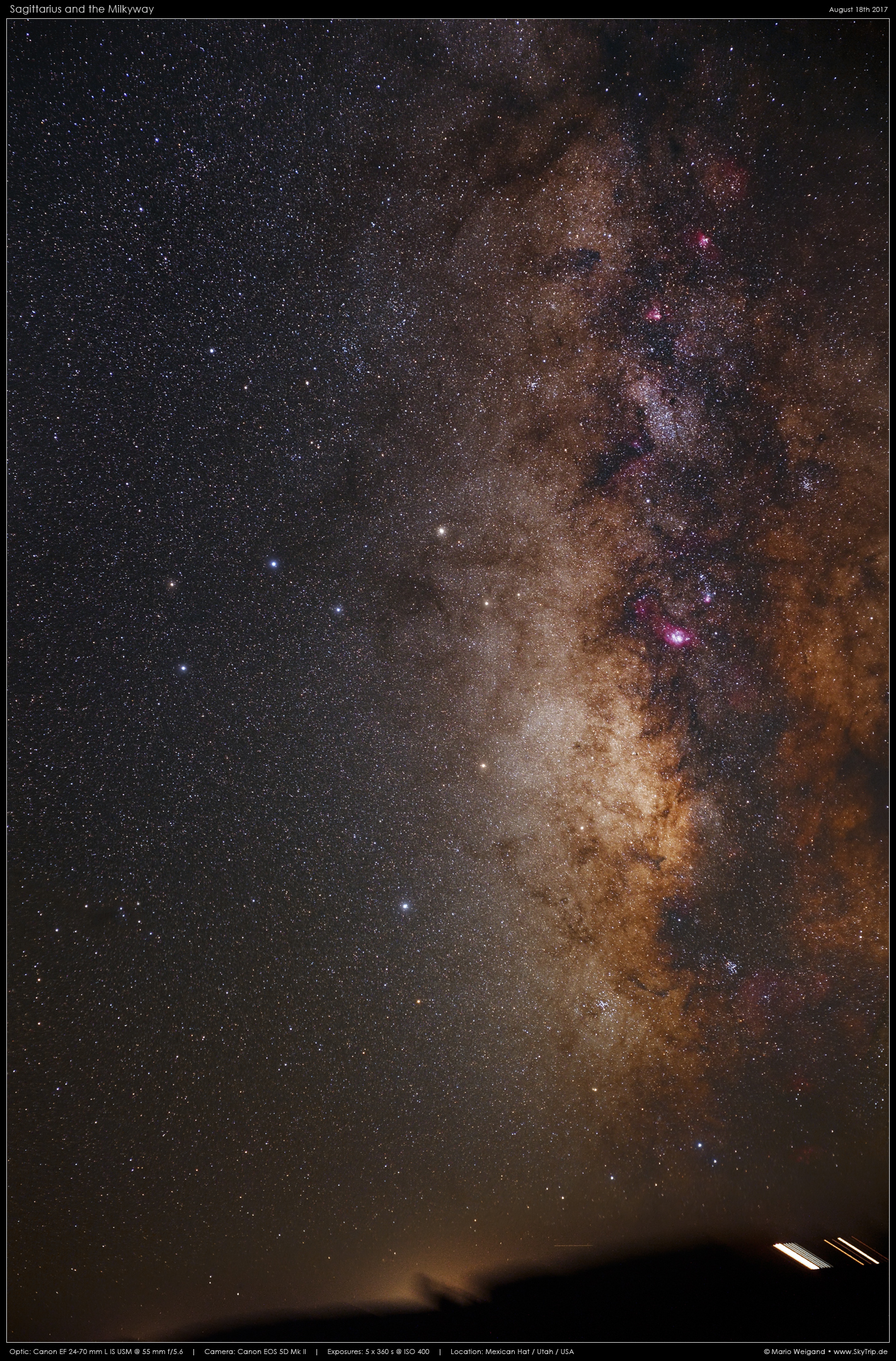 Sternbild Schtze mit Sagittarius-Wolke