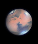 Mars  Wolken im Hellas-Becken
