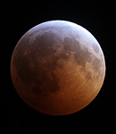 Mondfinsternis 2010 - Beginn der Totalitt