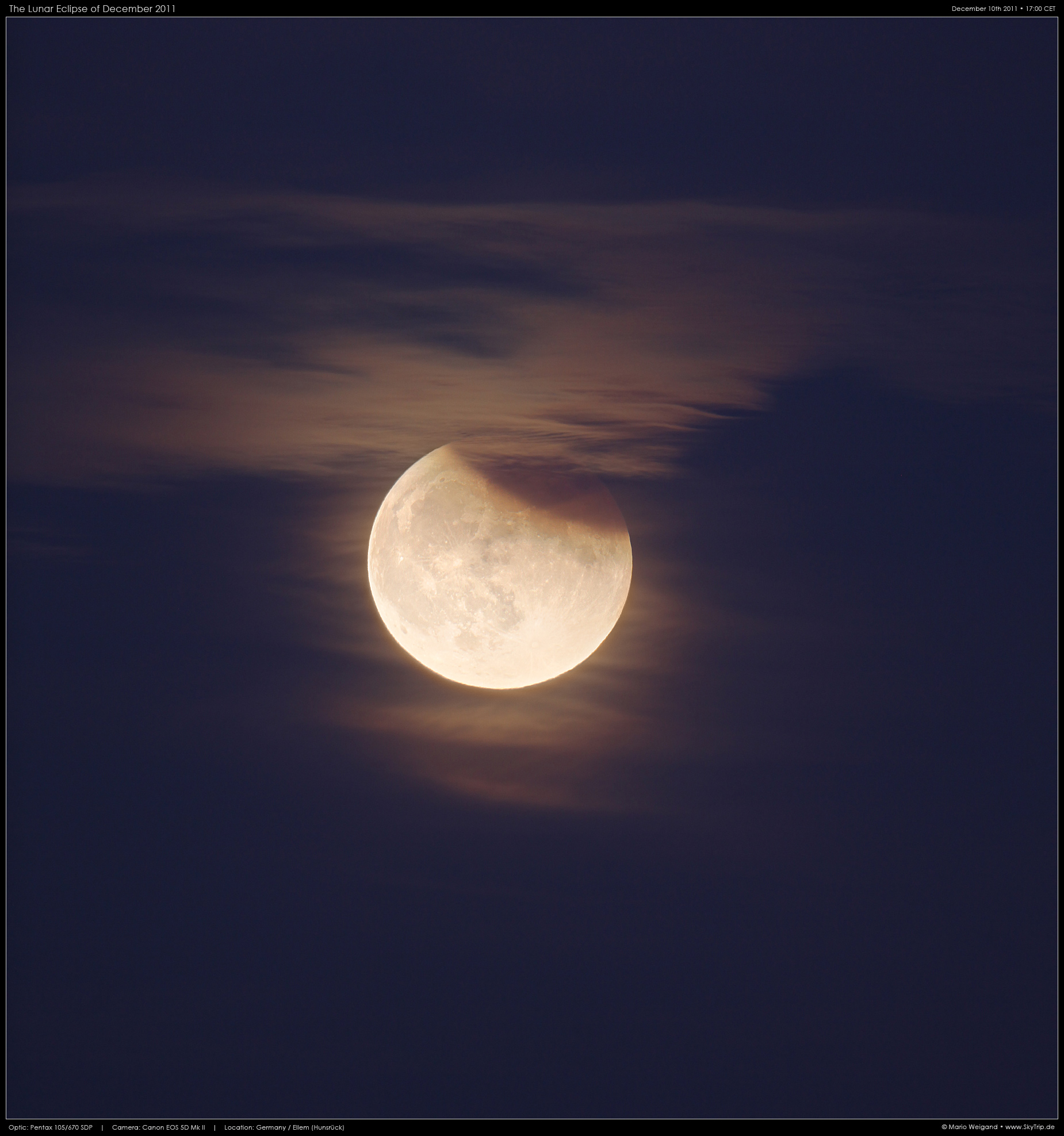 Mondfinsternis vom 10. Dezember 2011, Hunsrck