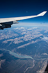 Rocky Mountains vom Flugzeug aus