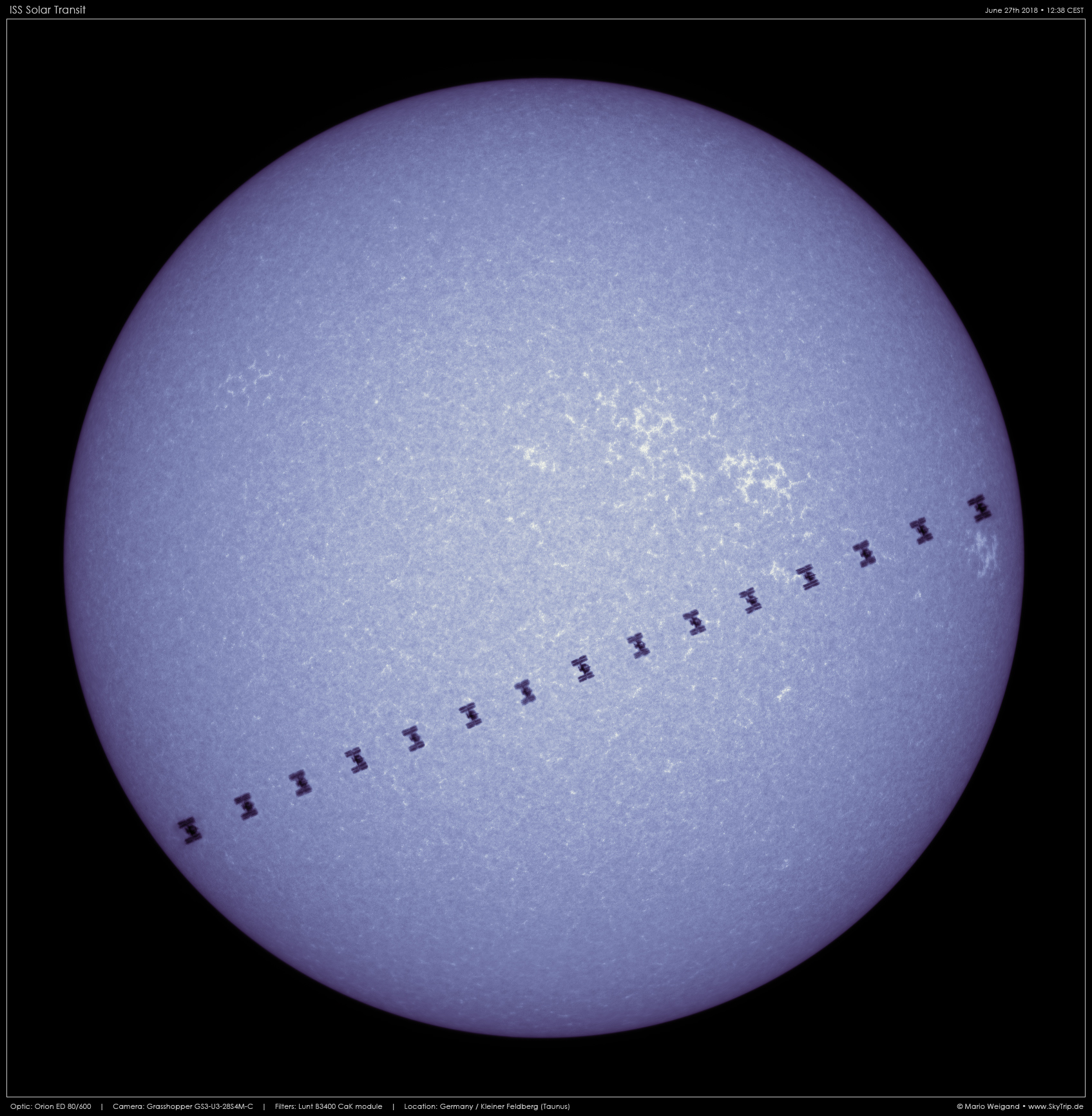 ISS-Sonnentransit (Weilicht)