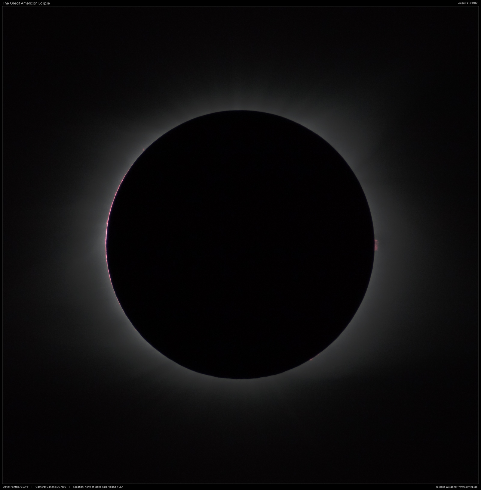 Totale Sonnenfinsternis 21.08.2017, Ein Rest Chromosphre