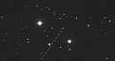 Spur eines nahen Asteroiden