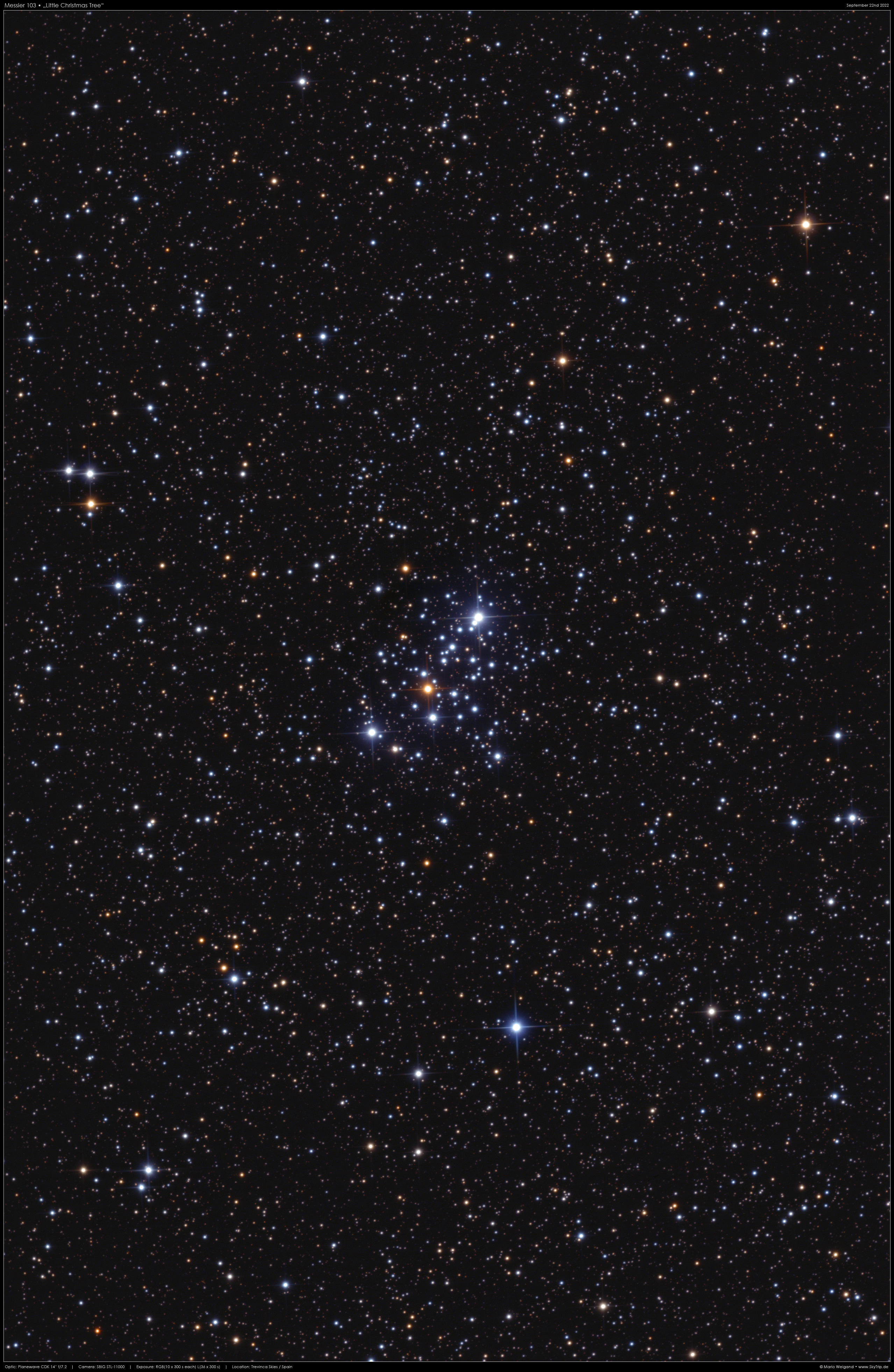 Messier 103 in der Cassiopeia