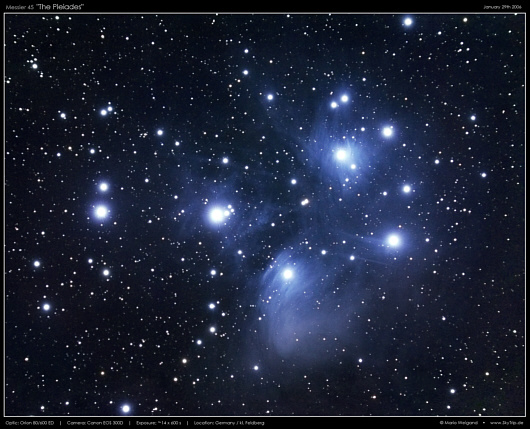 Messier 45: Die Plejaden