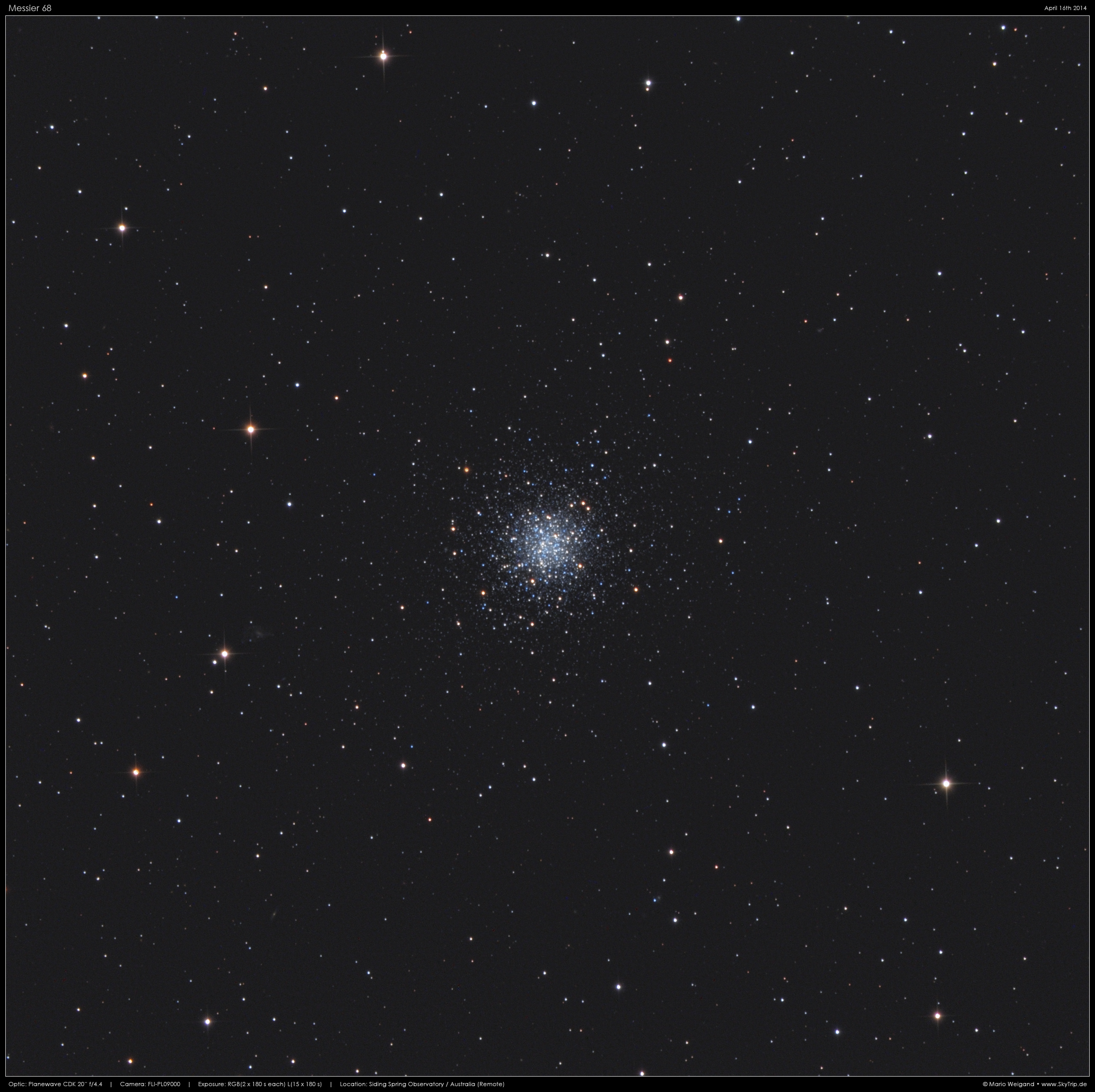Kugelsternhaufen Messier 68