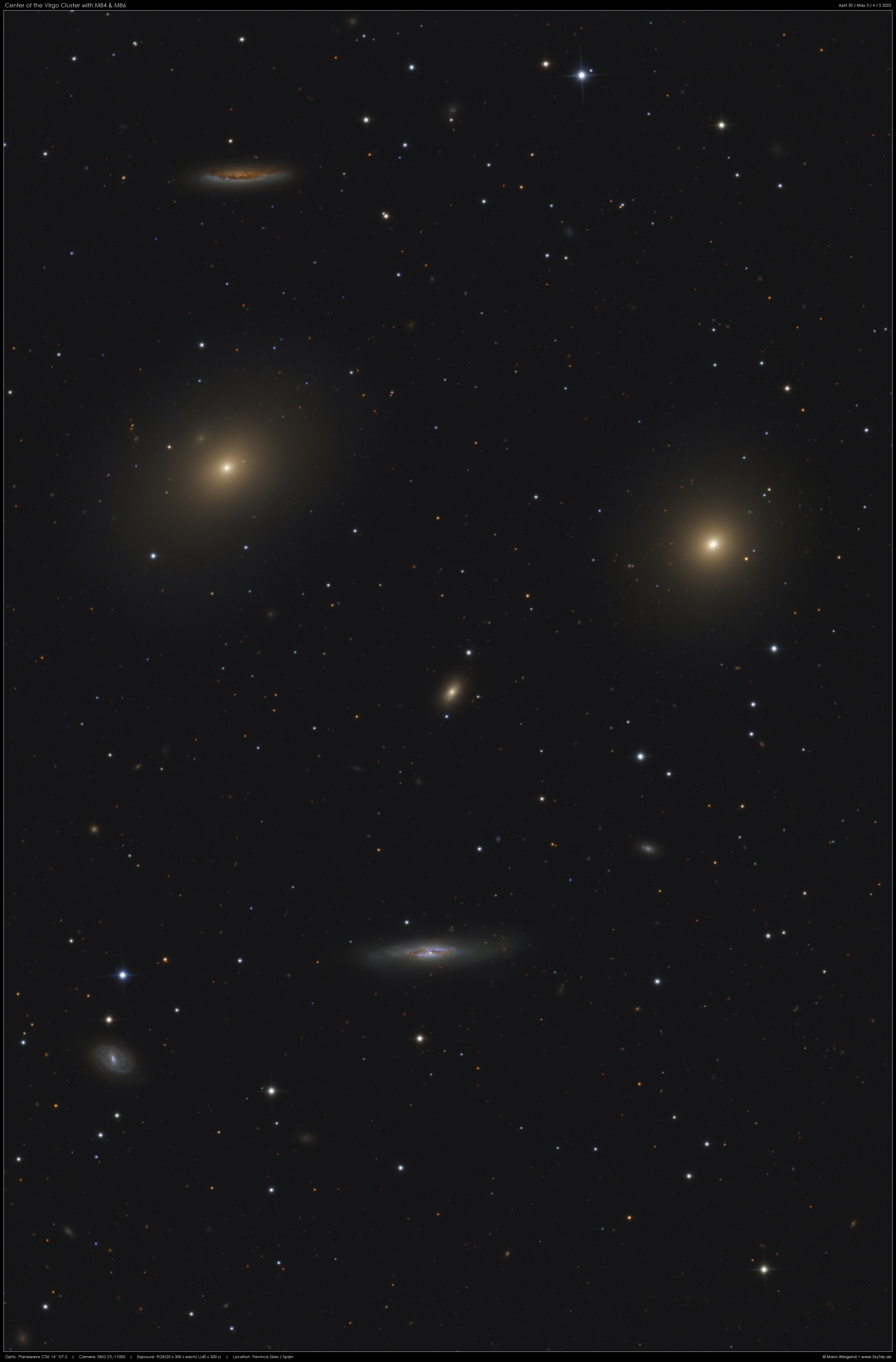 Virgo Cluster  M84, M86 & Friends