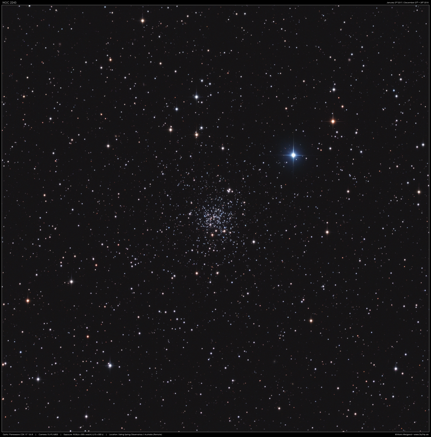 NGC 2243 in Canis Major