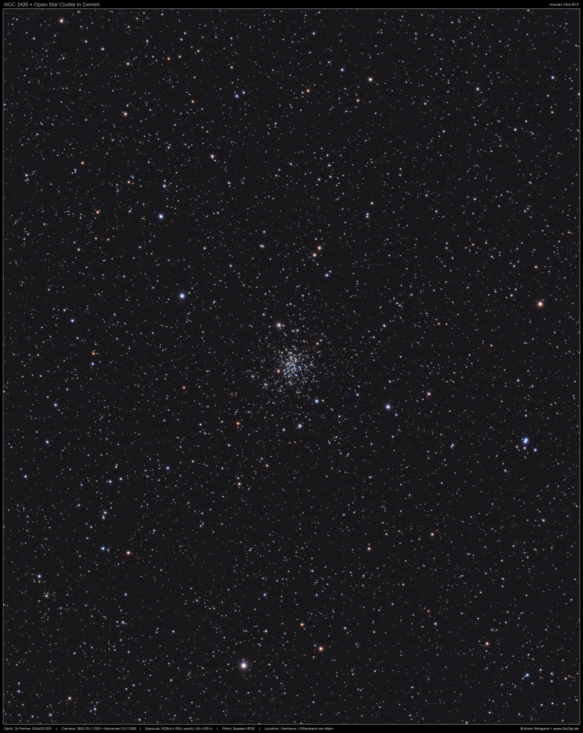 NGC 2420 in den Zwillingen