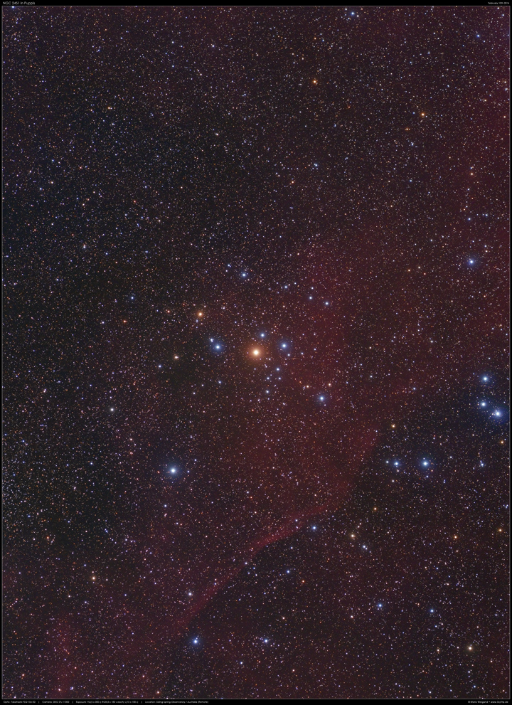 NGC 2451 im Sternbild Schiffskiel