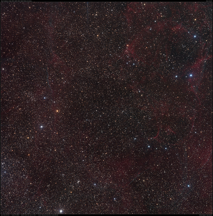 Vela: NGC 2645, 2659, Pismis 4 & mehr