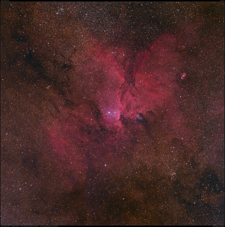 NGC 6193 & 6164 im Sternbild Ara