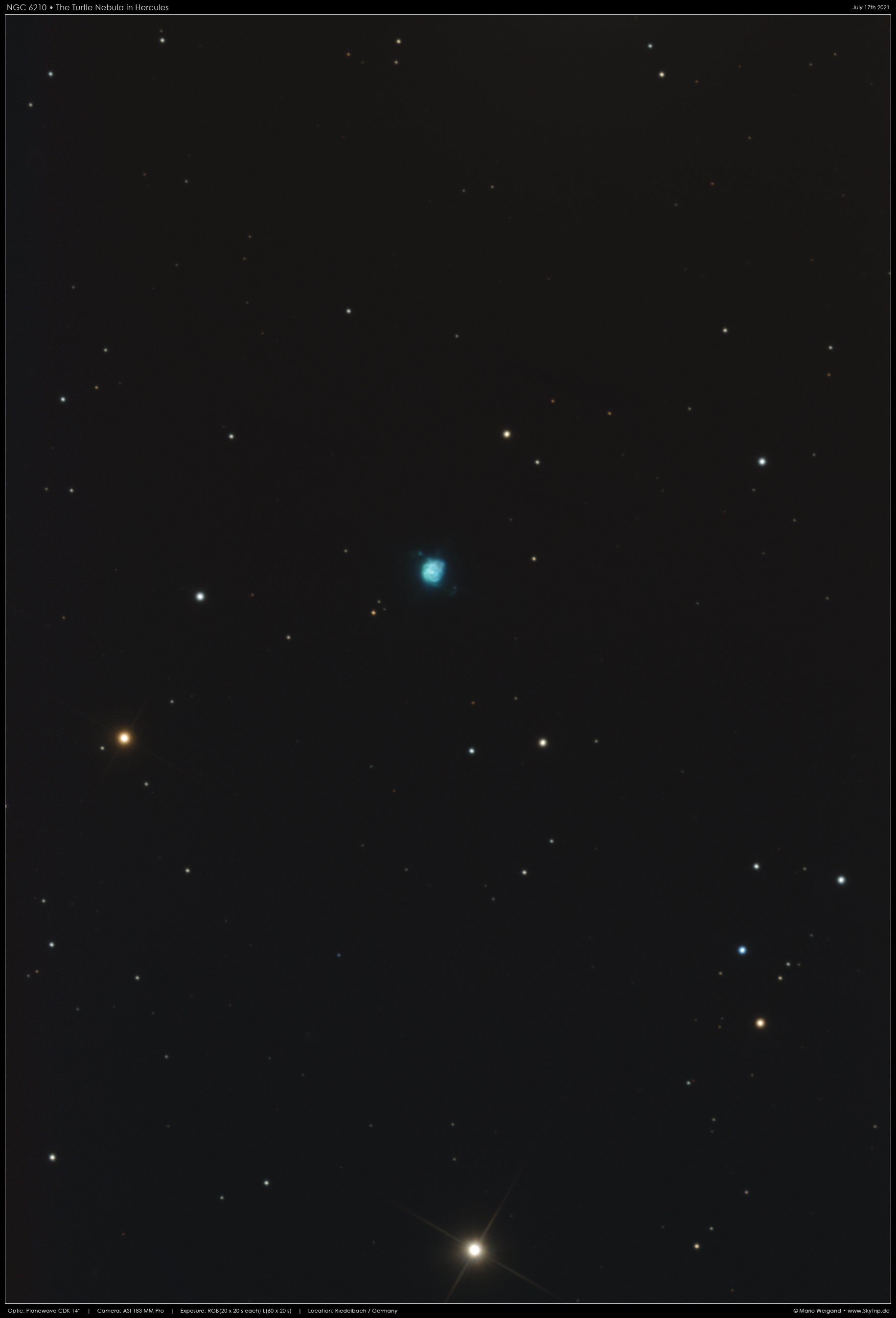 NGC 6210 - Die Schildkrte im Herkules