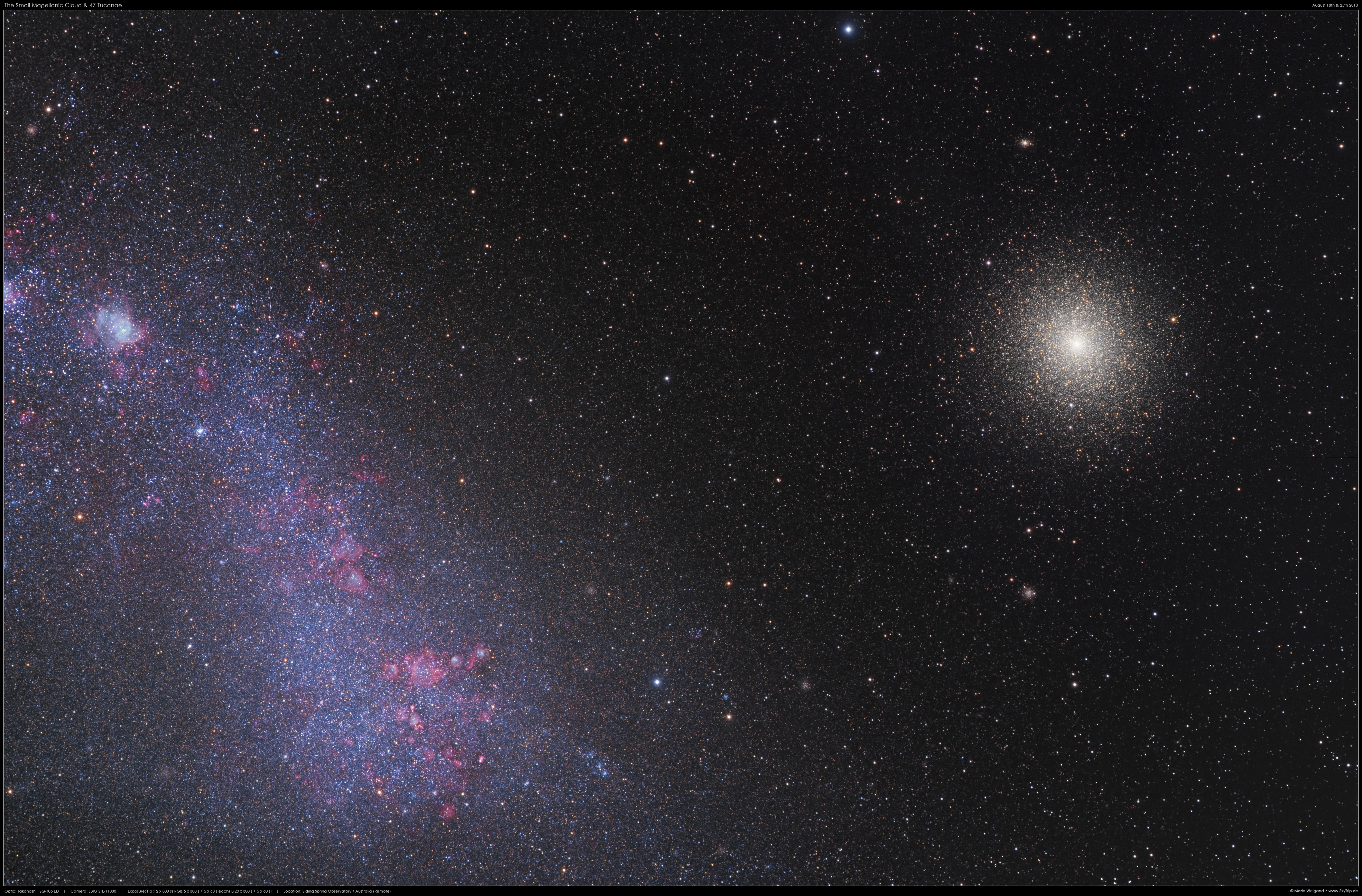 Die Kleine Magellansche Wolke & 47 Tucanae