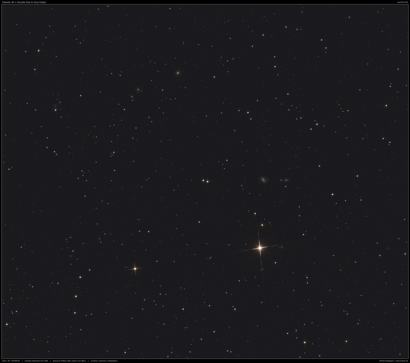 Messier 40  Doppelstern in Ursa Major