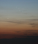 Merkur bei M45 und den Hyaden