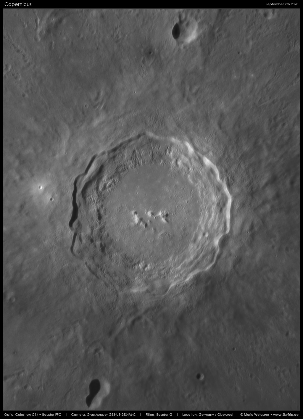 Mondfoto: Copernicus