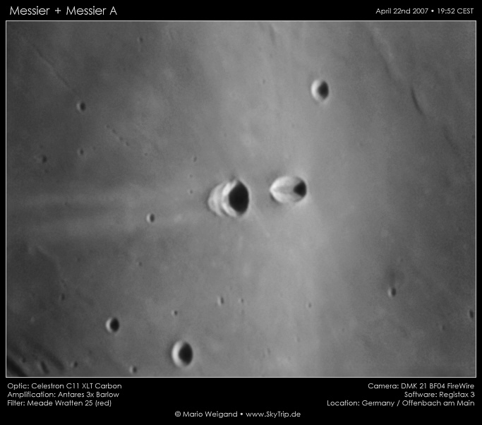 Mondfoto: Messier A + B