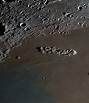 Mond: Montes Recti in Falschfarben