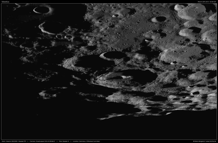 Mondfoto: Moretus im Süden