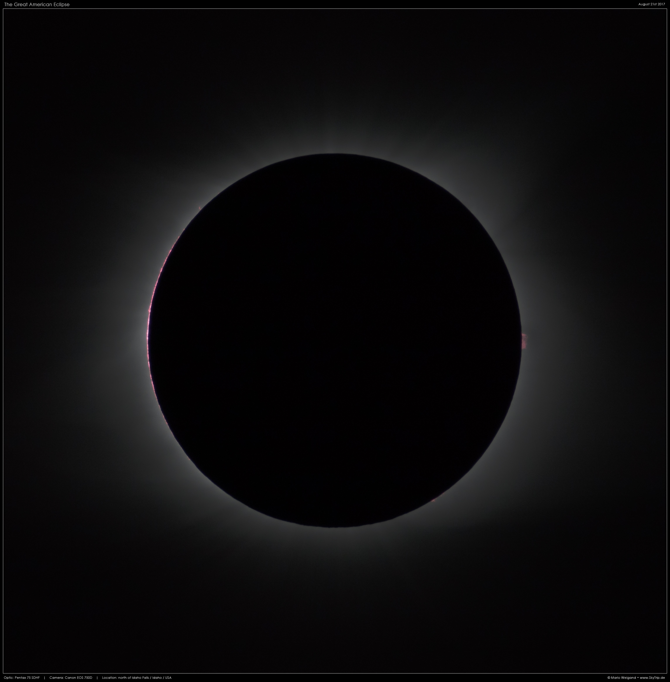 Totale Sonnenfinsternis 21.08.2017, Ein Rest Chromosphre