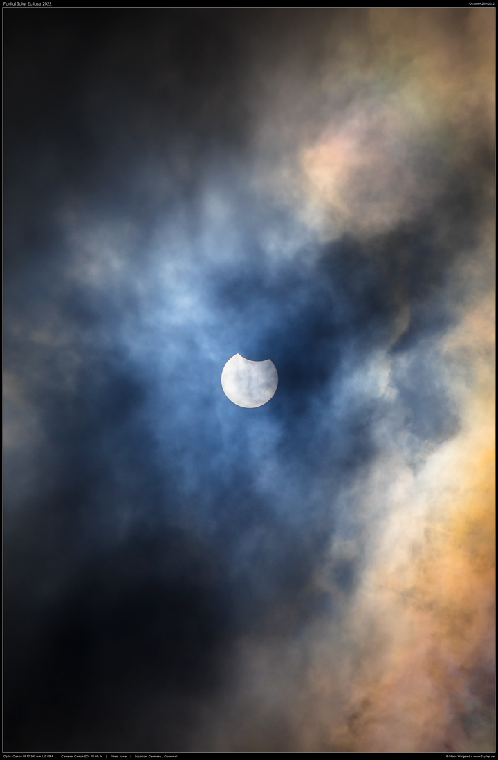 Sonnenfinsternis 2021 hinter Wolken