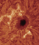 Sonnenfleck NOAA 12546 (koloriert)